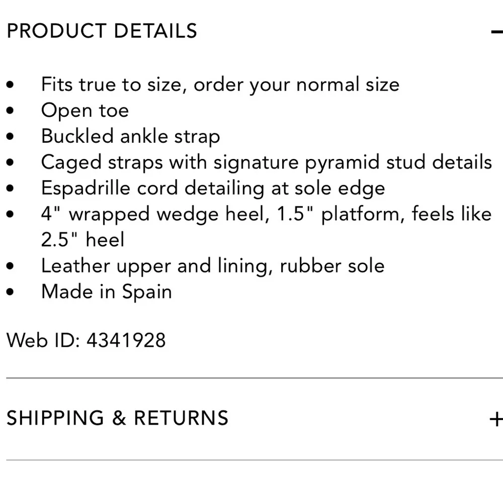 Valentino Garavani Rockstud NWOT ankle strap wedge sandal - Picture 9 of 16